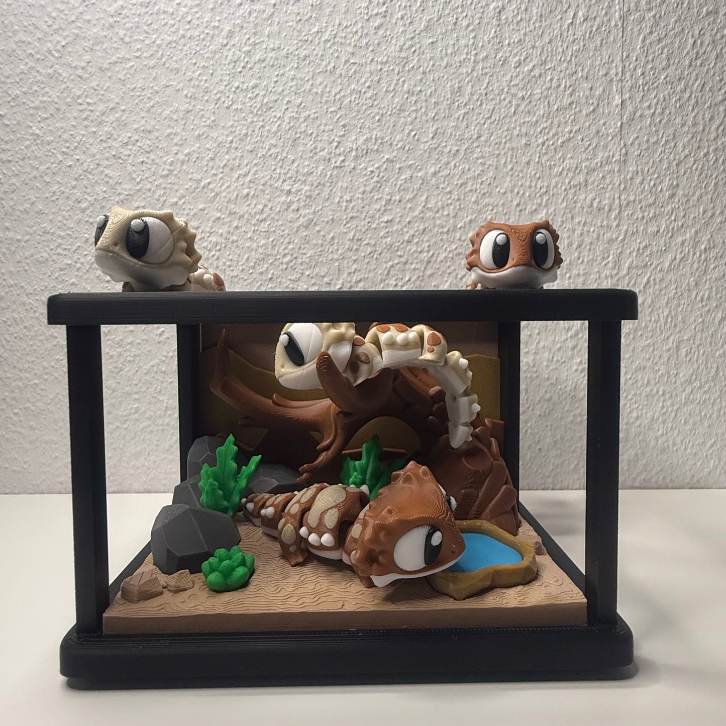 3D-gedruckter Gecko – mit Terrarium-Set