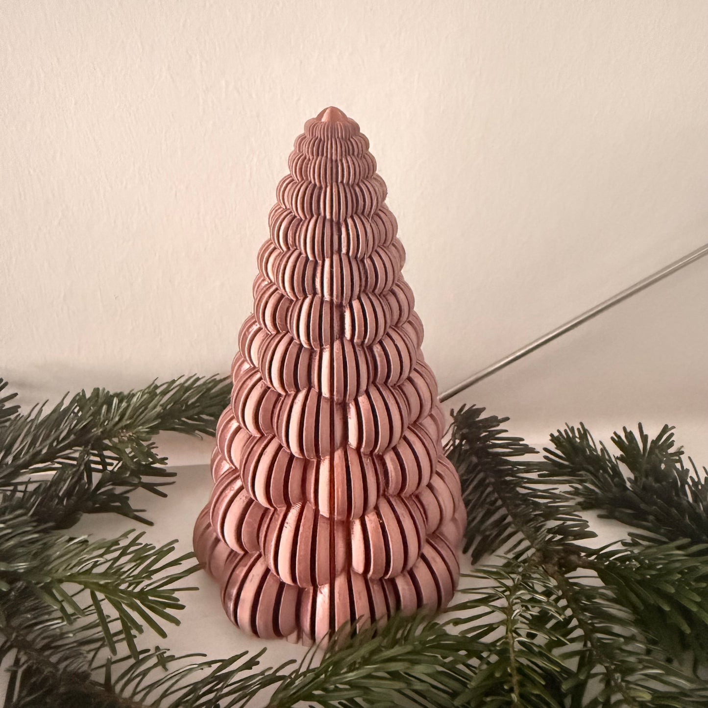 3D-gedruckter Weihnachtsbaum mit LED-Teelicht – Moderne Deko in vielen Farben | Nachhaltige Winterdekoration aus PLA