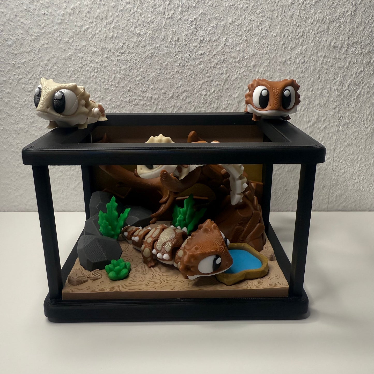 3D-gedruckter Gecko – mit Terrarium-Set