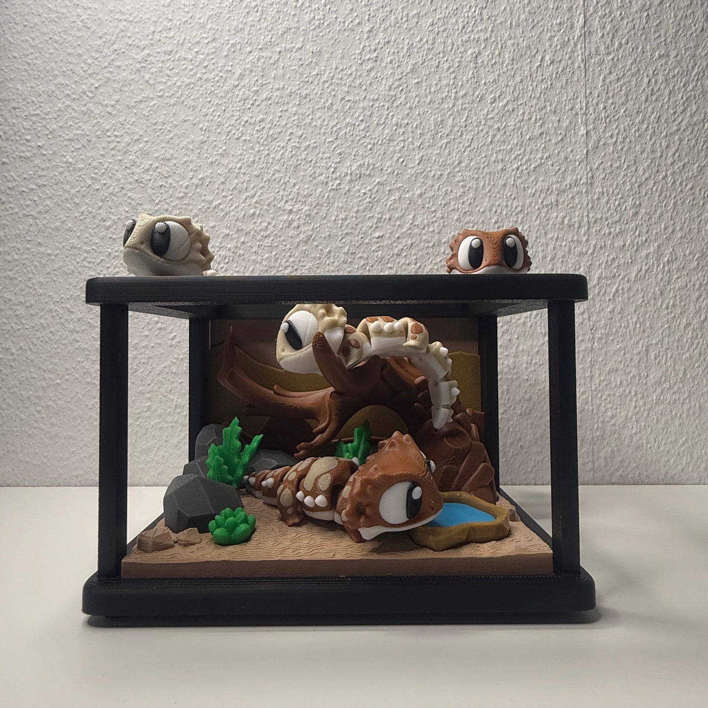 3D-gedruckter Gecko – mit Terrarium-Set