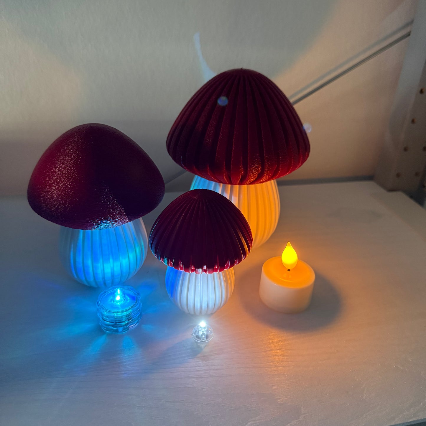 3D-gedruckte Pilz Lampe – Stimmungslicht / Nachtlicht (Leuchtmittel nicht inklusive)
