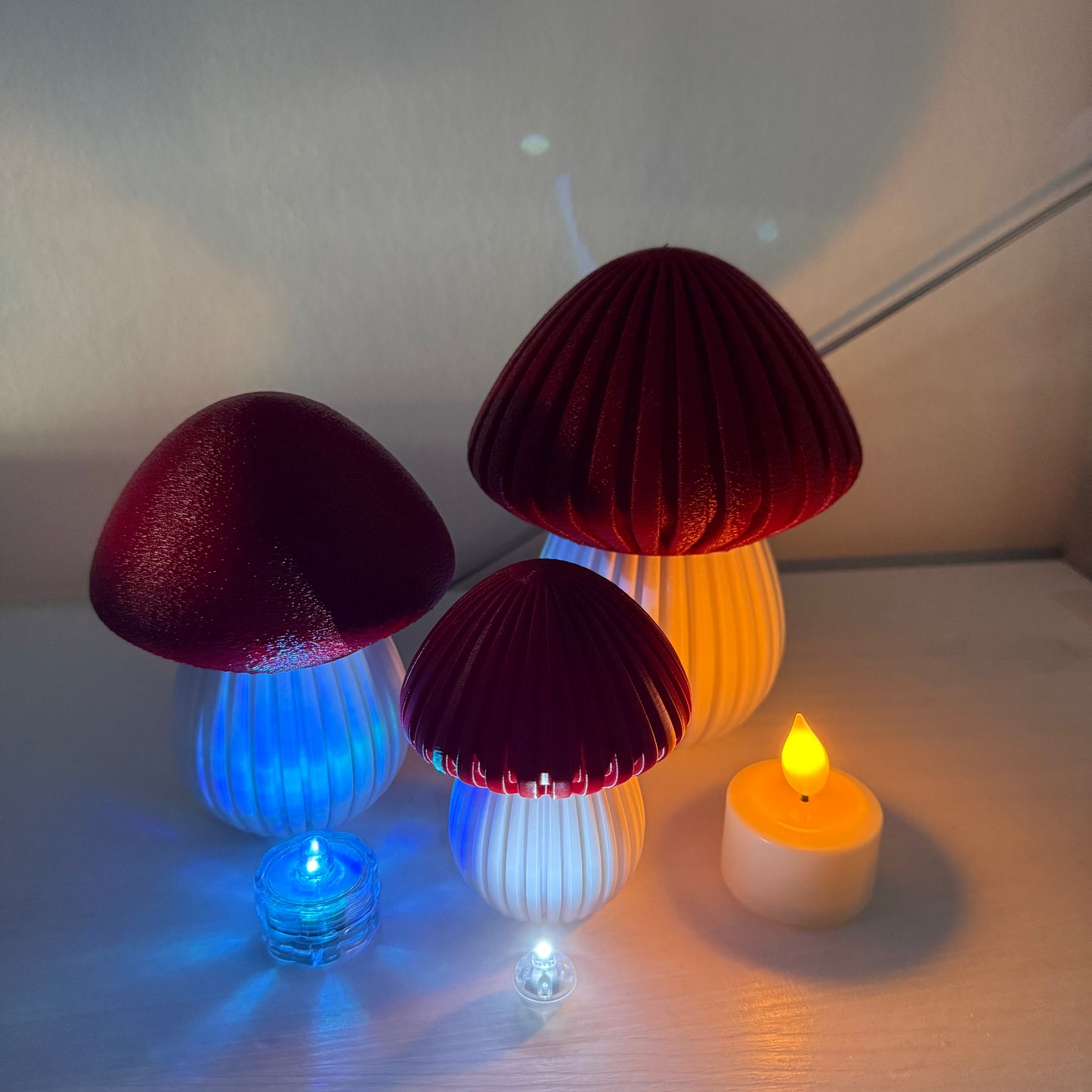 3D-gedruckte Pilz Lampe – Stimmungslicht / Nachtlicht (Leuchtmittel nicht inklusive)
