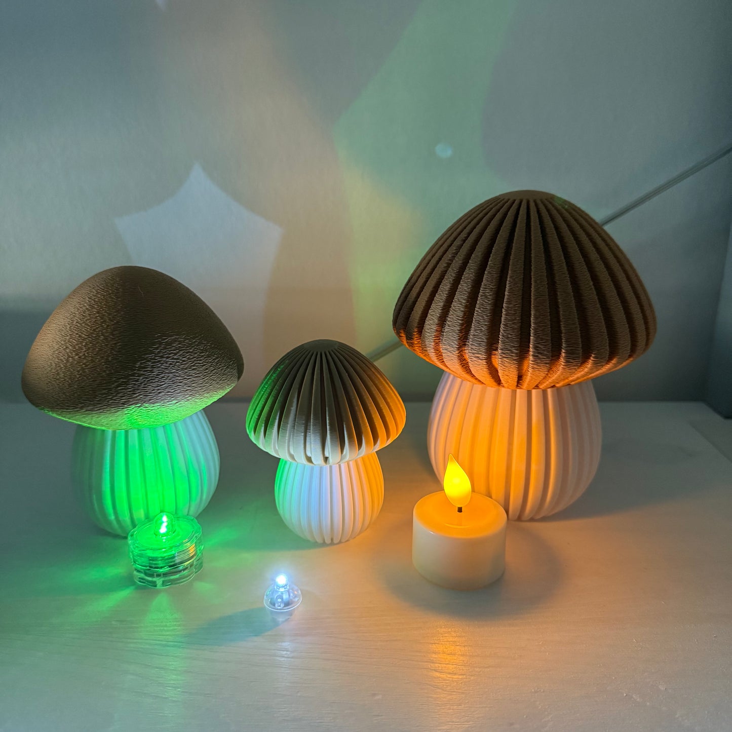 3D-gedruckte Pilz Lampe – Stimmungslicht / Nachtlicht (Leuchtmittel nicht inklusive)