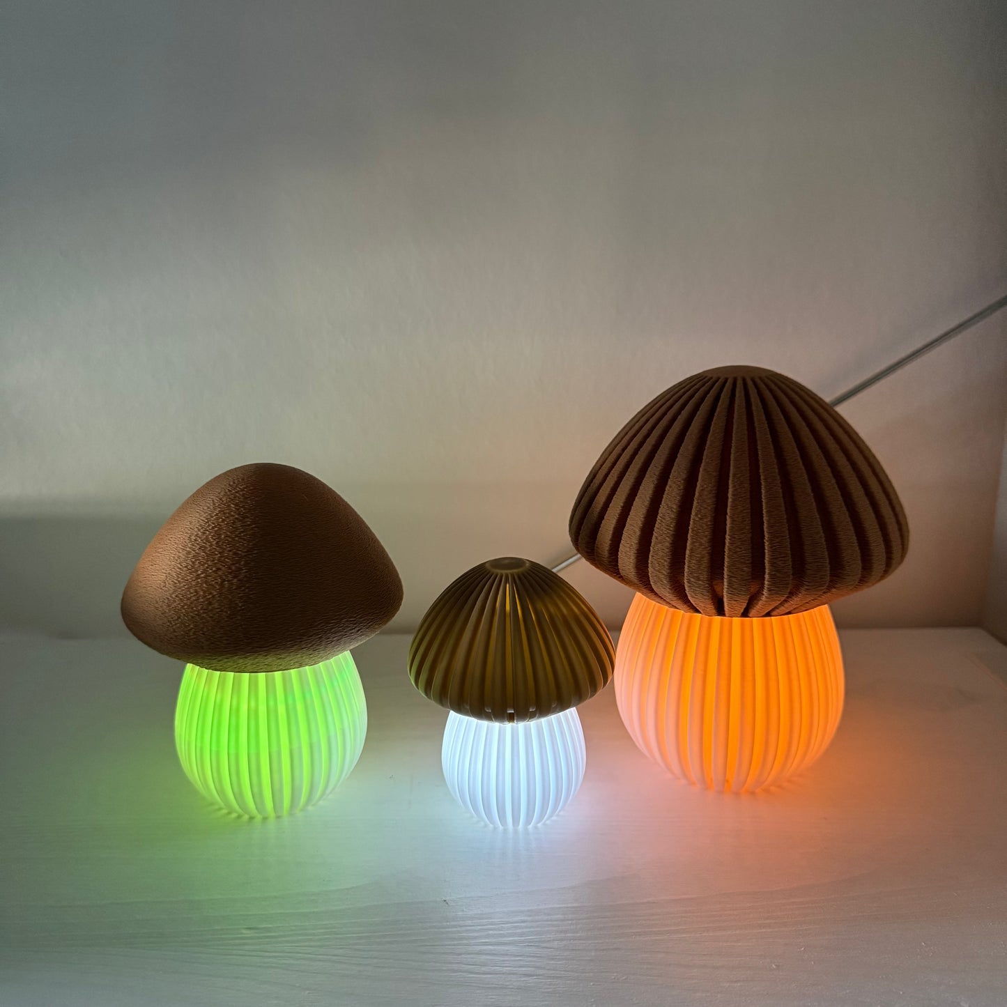 3D-gedruckte Pilz Lampe – Stimmungslicht / Nachtlicht (Leuchtmittel nicht inklusive)