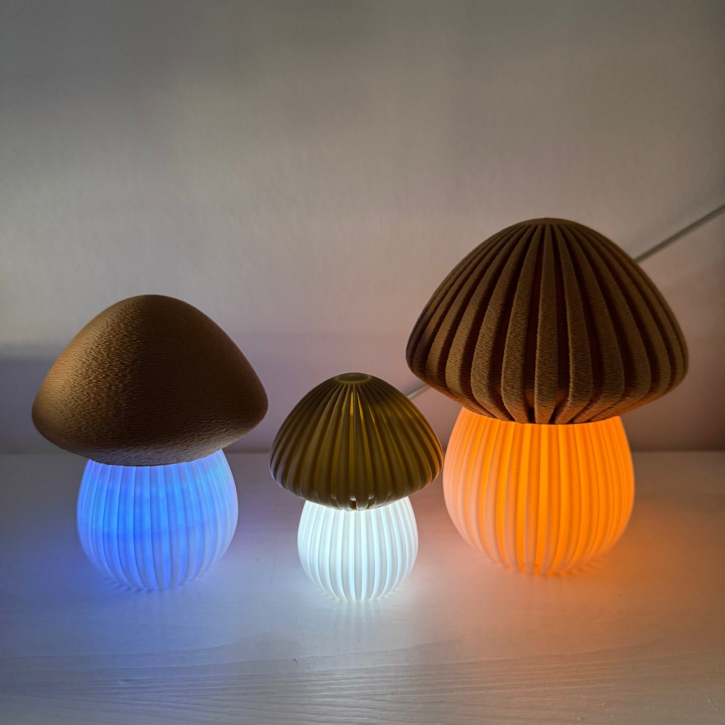 3D-gedruckte Pilz Lampe – Stimmungslicht / Nachtlicht (Leuchtmittel nicht inklusive)