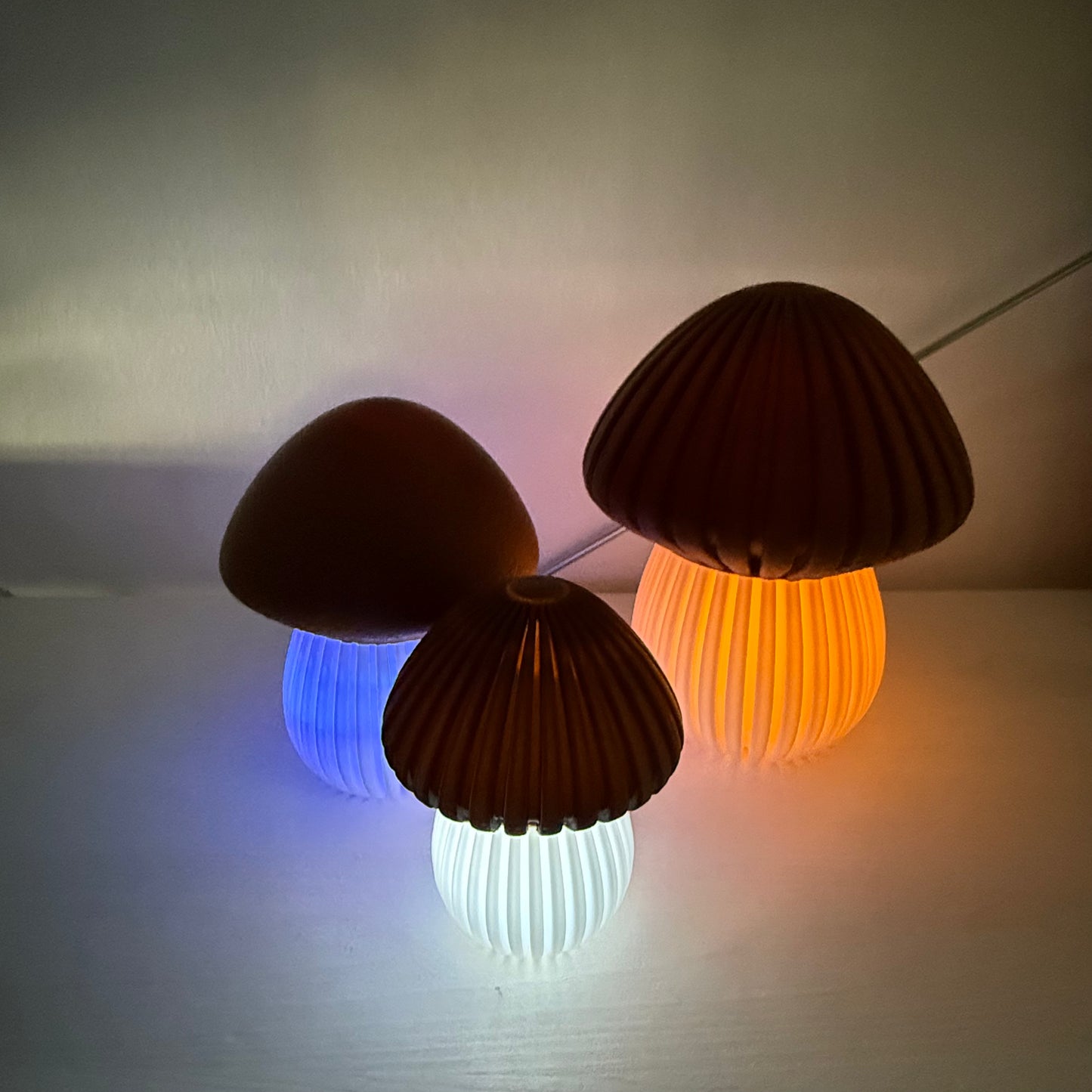 3D-gedruckte Pilz Lampe – Stimmungslicht / Nachtlicht (Leuchtmittel nicht inklusive)