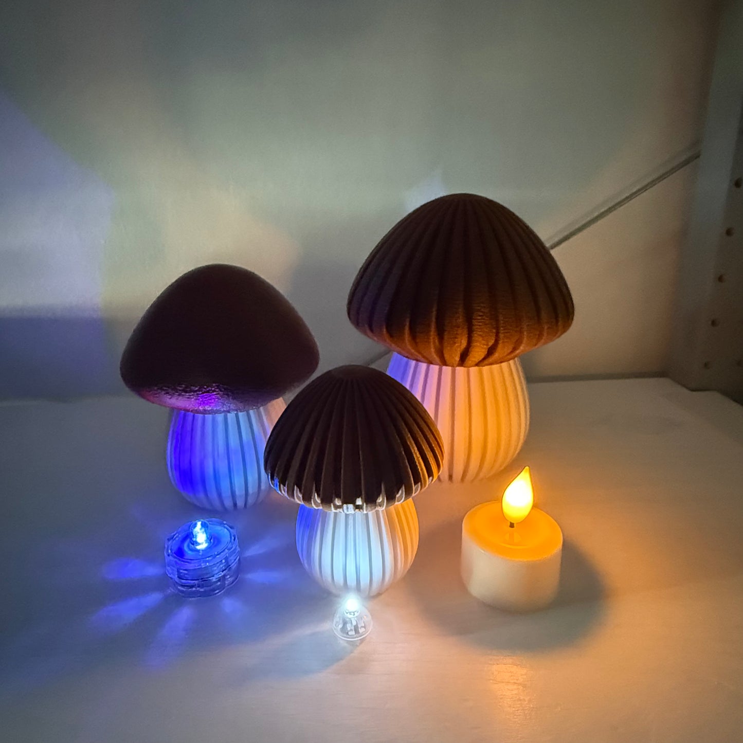3D-gedruckte Pilz Lampe – Stimmungslicht / Nachtlicht (Leuchtmittel nicht inklusive)