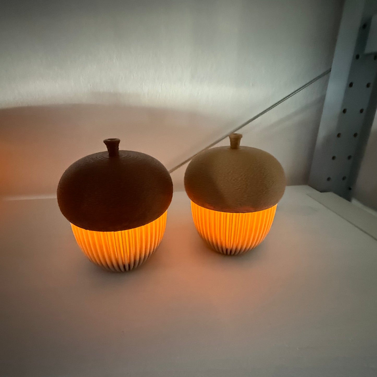3D-gedruckte Eichel Lampe – Nachtlicht & Stimmungslicht | Handgemachte Deko