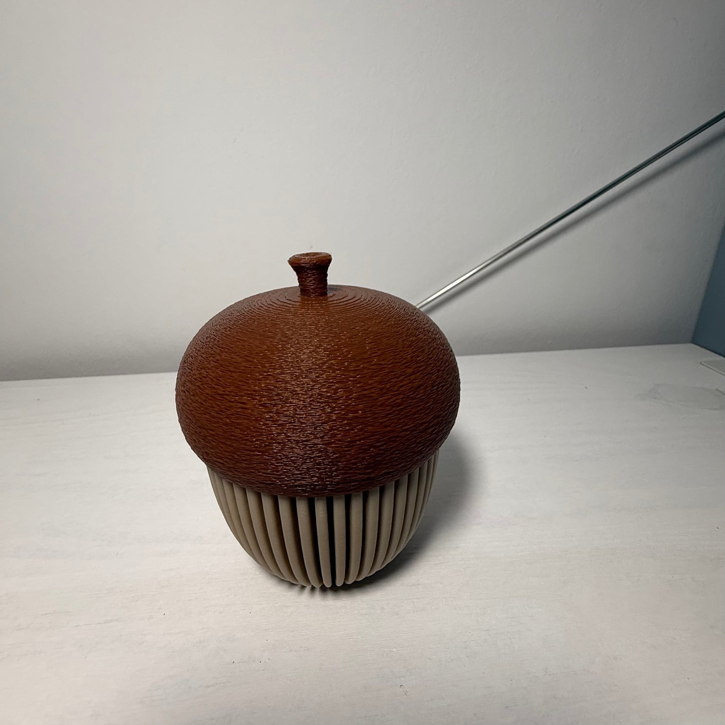 3D-gedruckte Eichel Lampe – Nachtlicht & Stimmungslicht | Handgemachte Deko