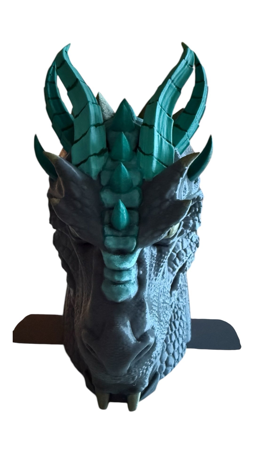 🖤 Handbemalte Drachen-Buchstütze – mächtiger Blickfang für Fantasy-Fans