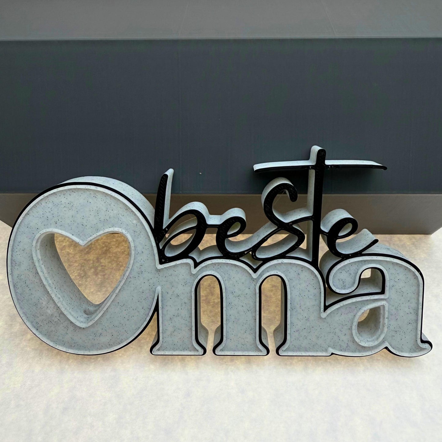 3D Schriftzug „Beste Oma“