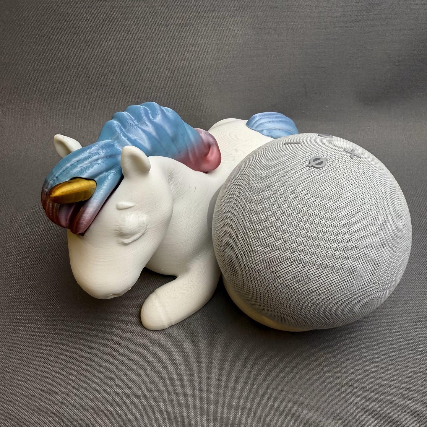 Einhorn-Halterung für Amazon Echo Dot 5. Generation – Niedlicher 3D-Druck-Ständer für Smart Speaker