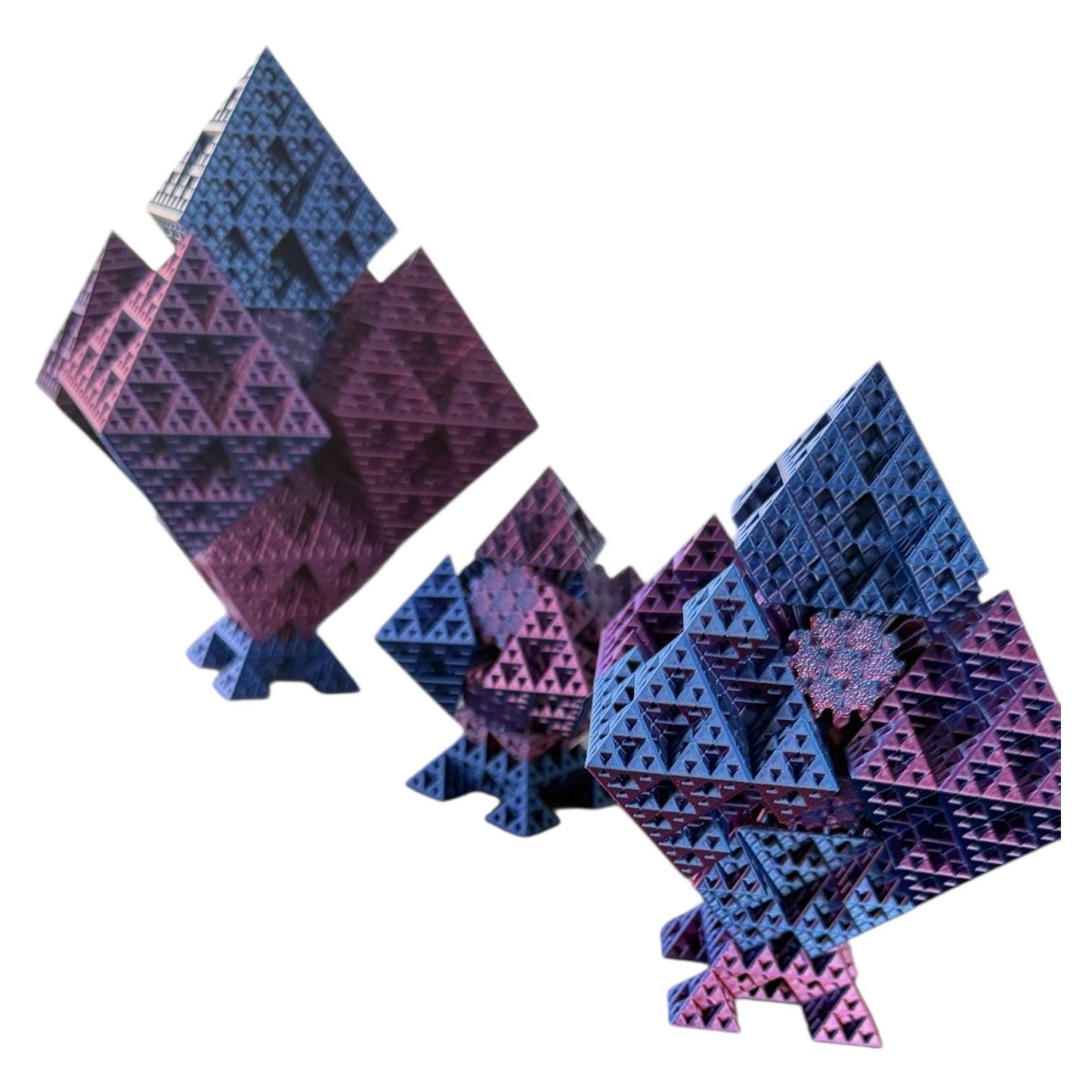Fraktal Fidget Toy - Bewegliche Sierpinski-Würfel
