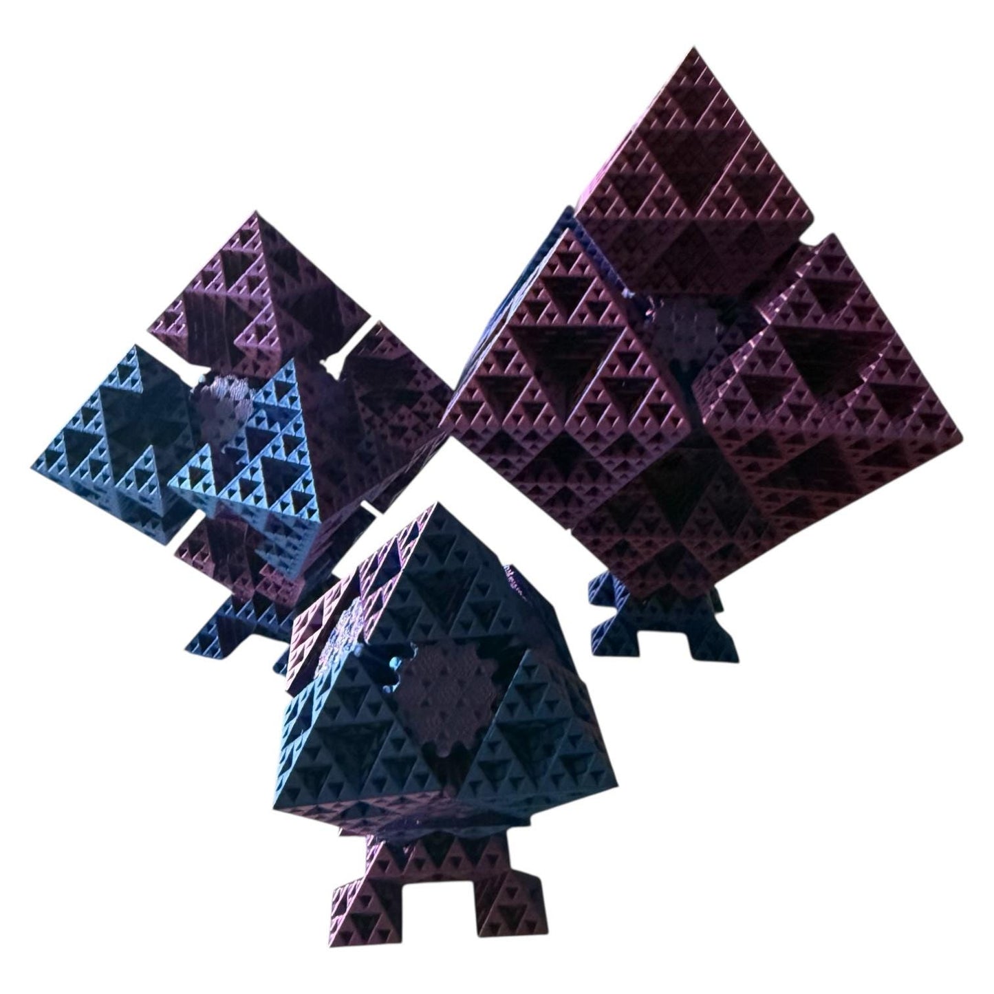 Fraktal Fidget Toy - Bewegliche Sierpinski-Würfel