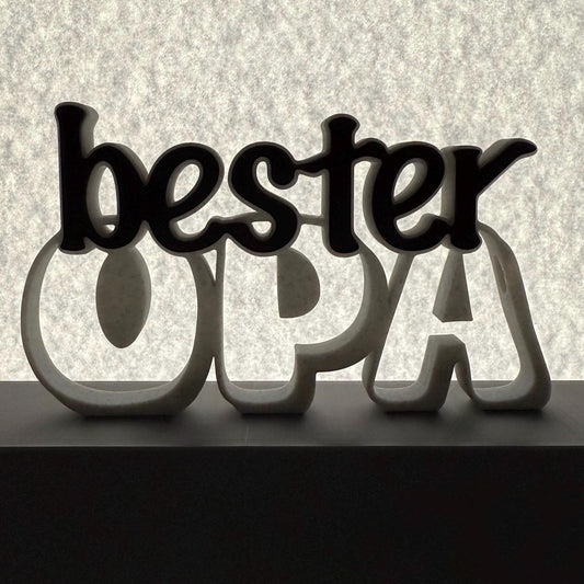 3D Schriftzug „Bester Opa“