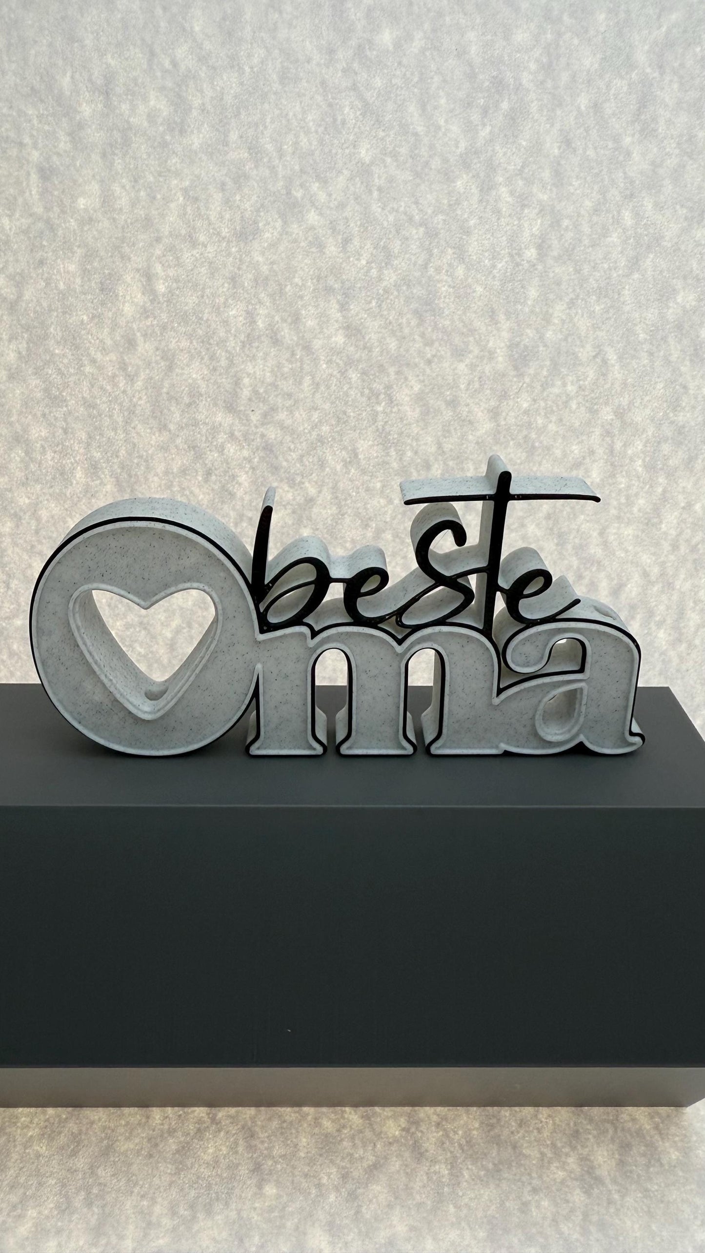 3D Schriftzug „Beste Oma“