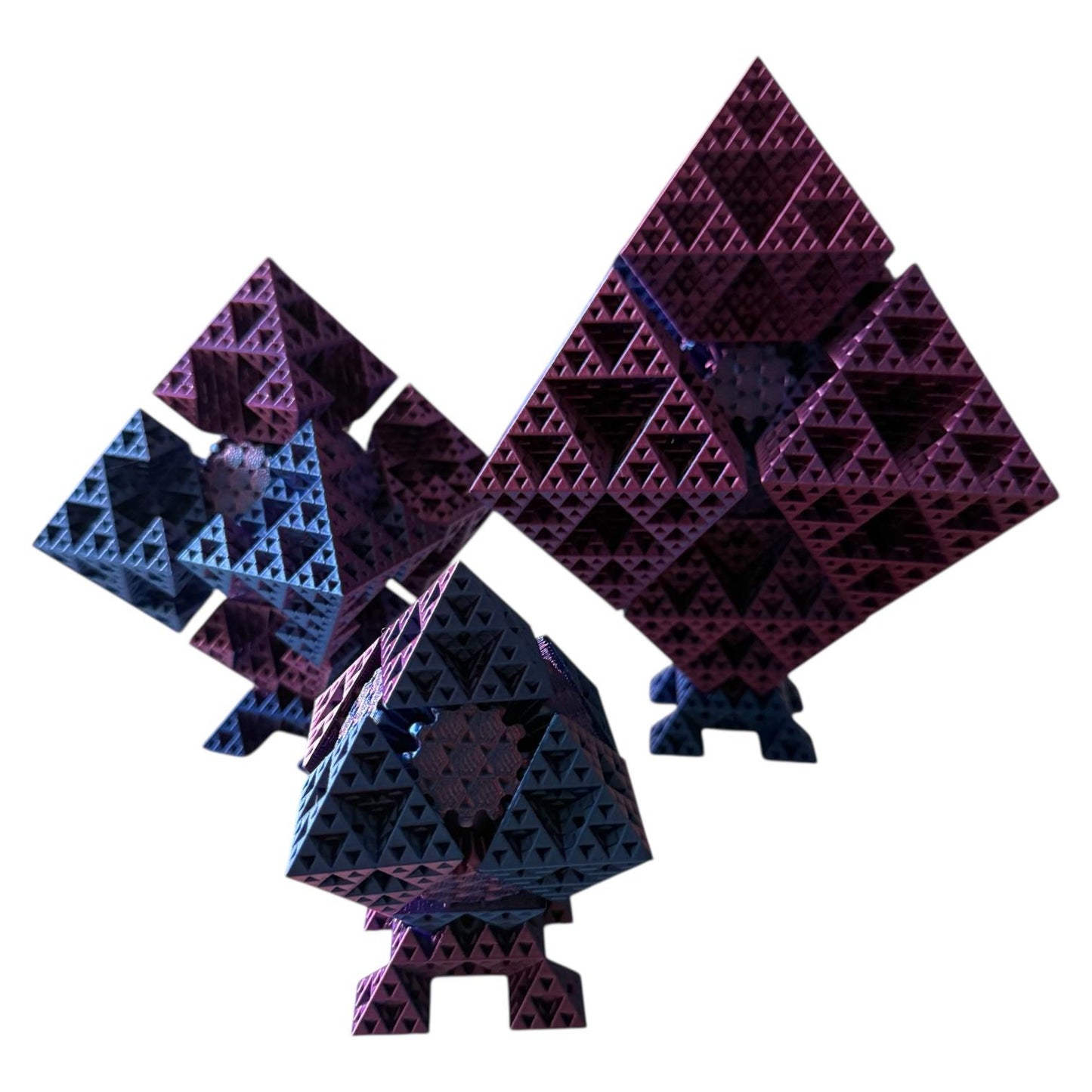 Fraktal Fidget Toy - Bewegliche Sierpinski-Würfel