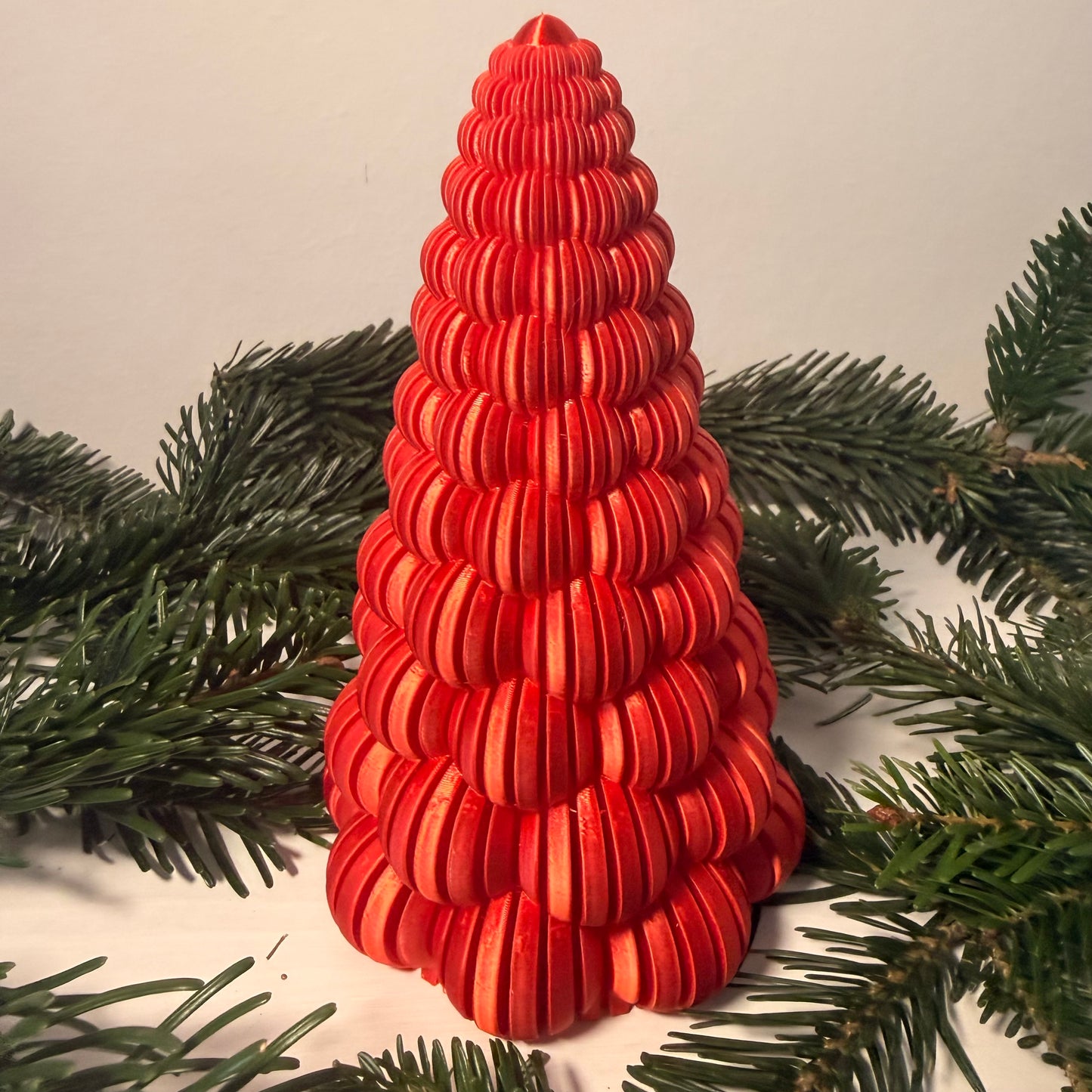 3D-gedruckter Weihnachtsbaum mit LED-Teelicht – Moderne Deko in vielen Farben | Nachhaltige Winterdekoration aus PLA