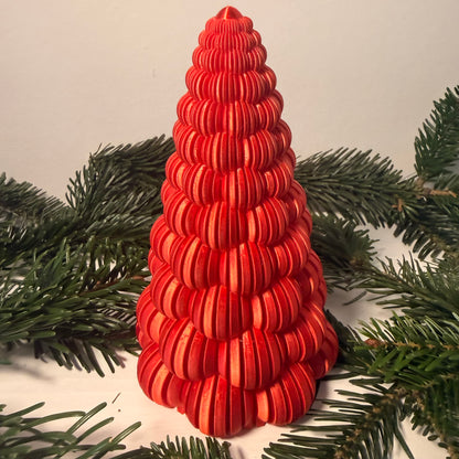 3D-gedruckter Weihnachtsbaum mit LED-Teelicht – Moderne Deko in vielen Farben | Nachhaltige Winterdekoration aus PLA