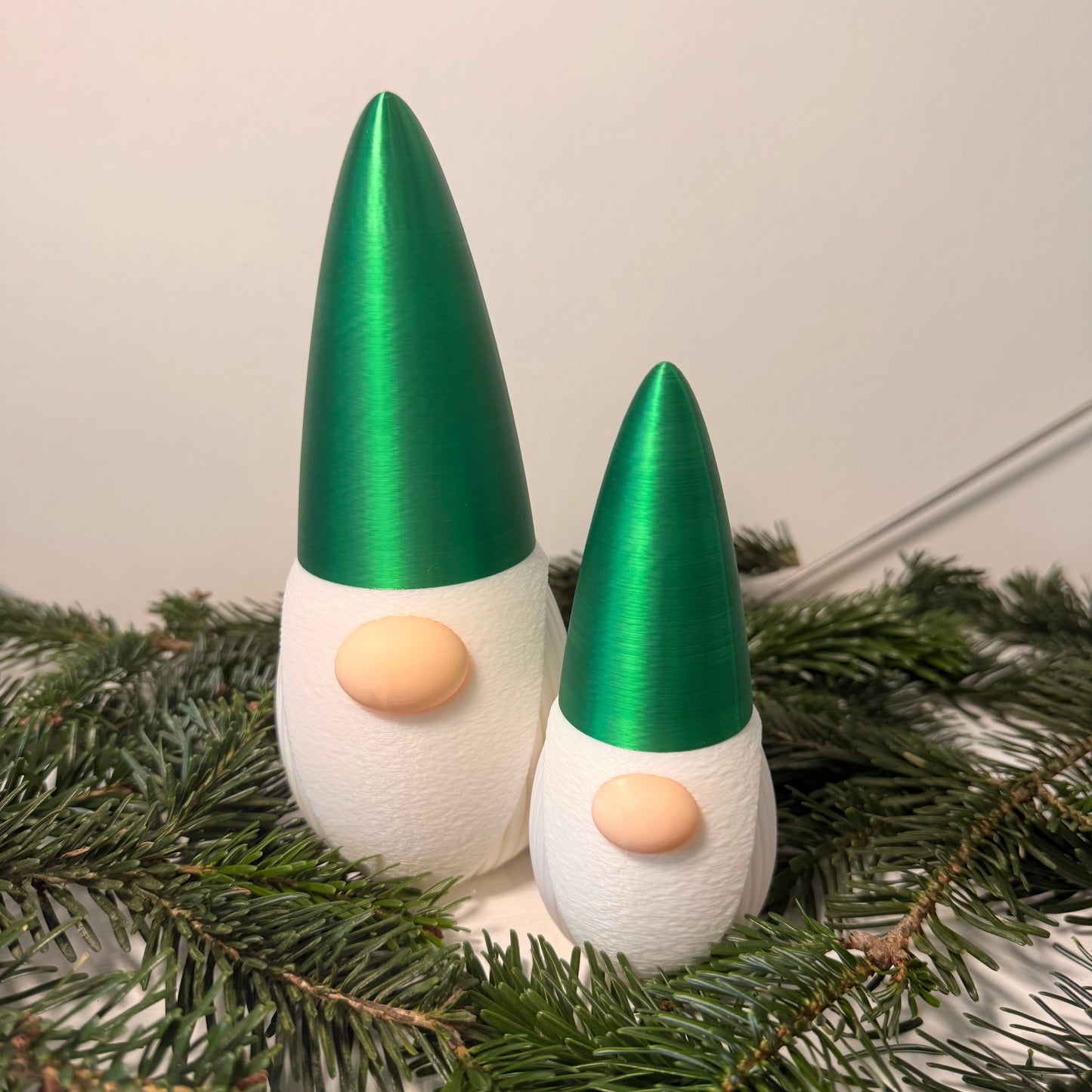 3D-gedruckter Weihnachtsgnom mit LED-Option – Dekoration für Weihnachten & Winter