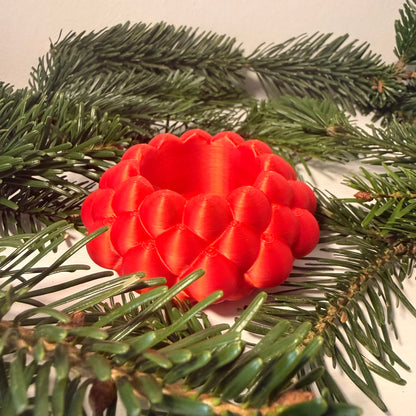 3D-gedruckter LED-Teelichthalter – moderne Weihnachtsdeko, handgemacht aus PLA, viele Farben – Teelichthalter für LED-Teelichter (ohne Teelicht)