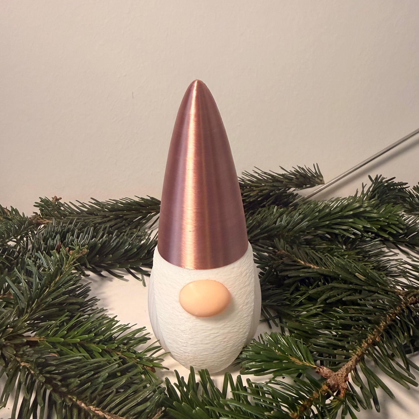 3D-gedruckter Weihnachtsgnom mit LED-Option – Dekoration für Weihnachten & Winter