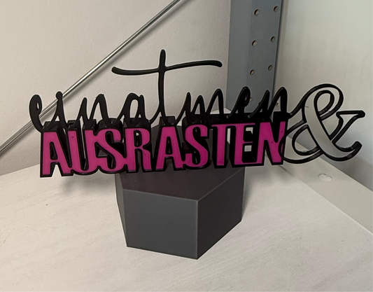 💬 einatmen & AUSRASTEN – die Deko mit Haltung