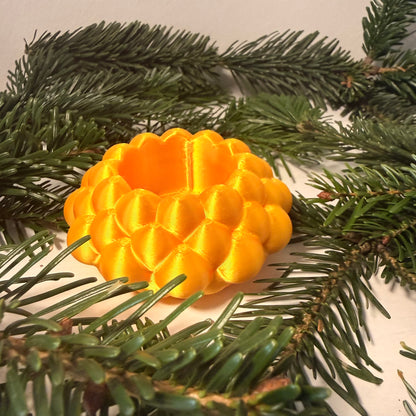 3D-gedruckter LED-Teelichthalter – moderne Weihnachtsdeko, handgemacht aus PLA, viele Farben – Teelichthalter für LED-Teelichter (ohne Teelicht)