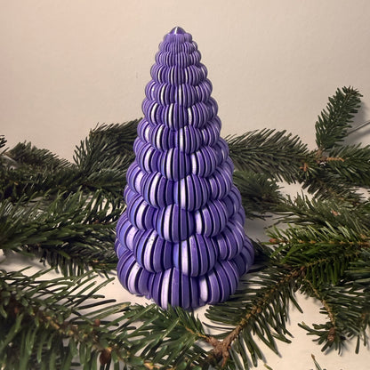 3D-gedruckter Weihnachtsbaum mit LED-Teelicht – Moderne Deko in vielen Farben | Nachhaltige Winterdekoration aus PLA