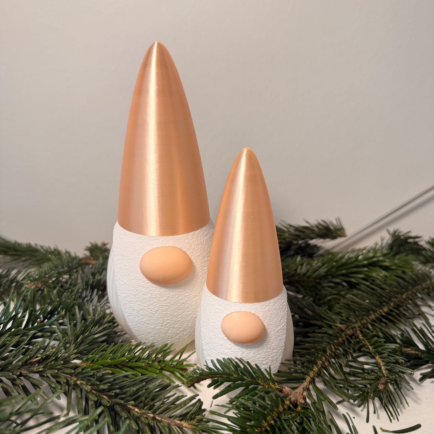 3D-gedruckter Weihnachtsgnom mit LED-Option – Dekoration für Weihnachten & Winter