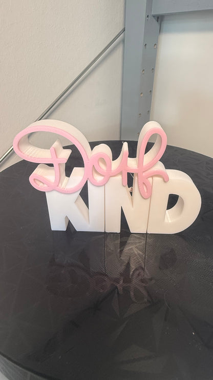 3D-Schriftzug „Dorfkind“ – Deko mit Heimatliebe