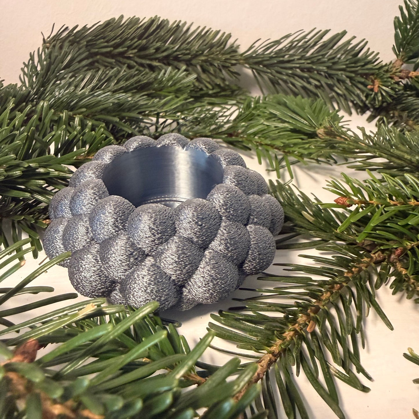 3D-gedruckter LED-Teelichthalter – moderne Weihnachtsdeko, handgemacht aus PLA, viele Farben – Teelichthalter für LED-Teelichter (ohne Teelicht)