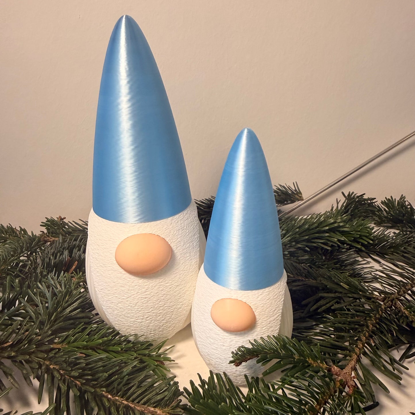 3D-gedruckter Weihnachtsgnom mit LED-Option – Dekoration für Weihnachten & Winter