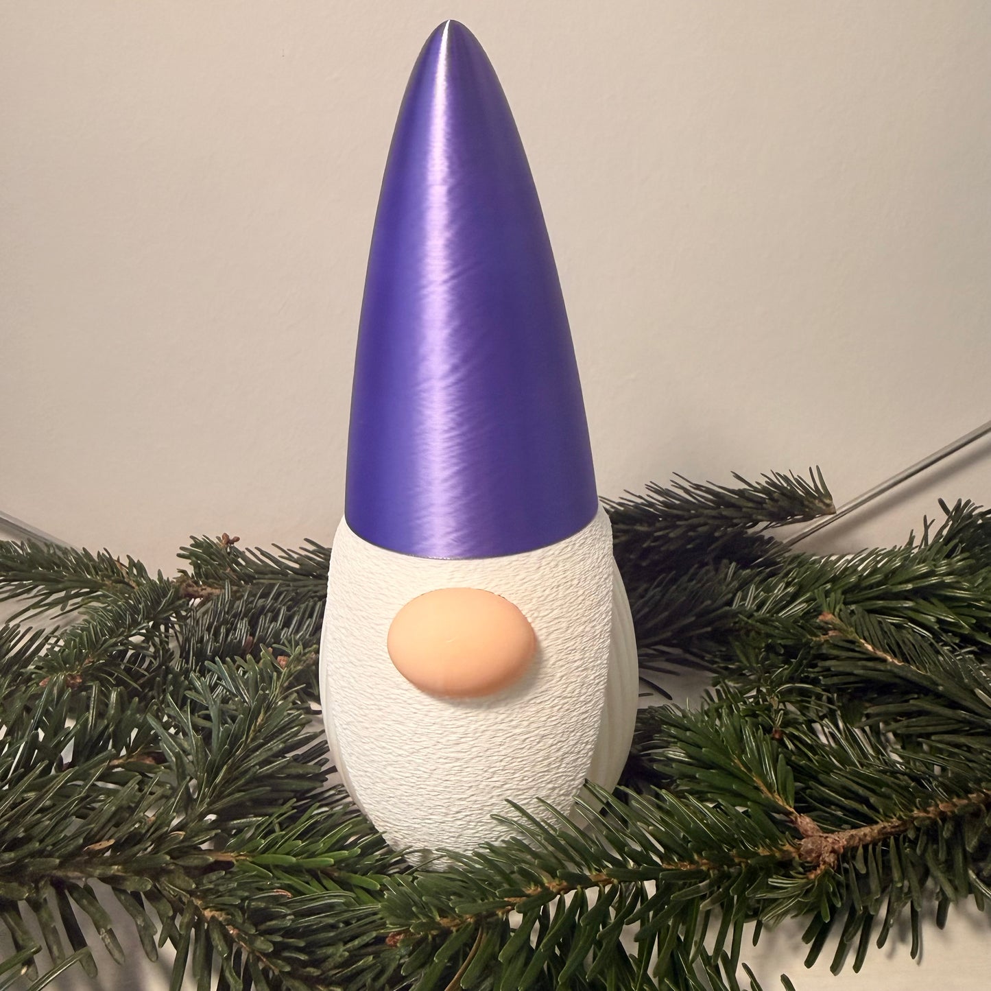 3D-gedruckter Weihnachtsgnom mit LED-Option – Dekoration für Weihnachten & Winter