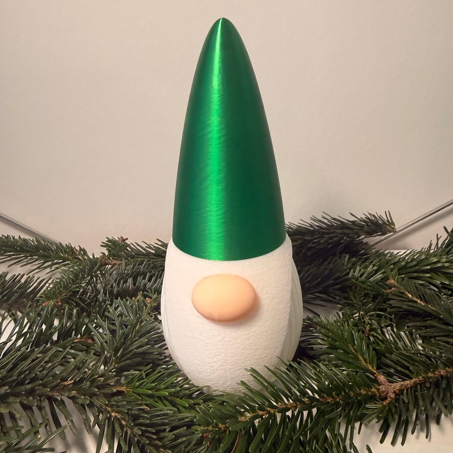 3D-gedruckter Weihnachtsgnom mit LED-Option – Dekoration für Weihnachten & Winter