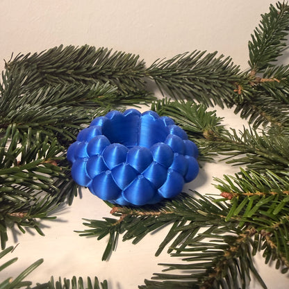 3D-gedruckter LED-Teelichthalter – moderne Weihnachtsdeko, handgemacht aus PLA, viele Farben – Teelichthalter für LED-Teelichter (ohne Teelicht)