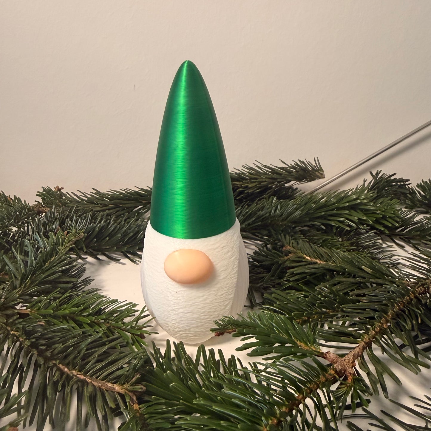 3D-gedruckter Weihnachtsgnom mit LED-Option – Dekoration für Weihnachten & Winter