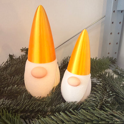 3D-gedruckter Weihnachtsgnom mit LED-Option – Dekoration für Weihnachten & Winter