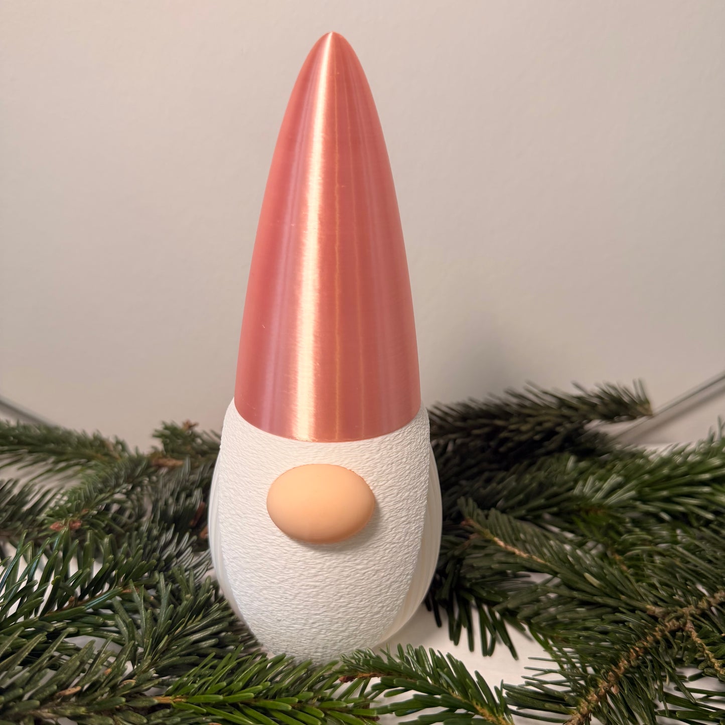 3D-gedruckter Weihnachtsgnom mit LED-Option – Dekoration für Weihnachten & Winter