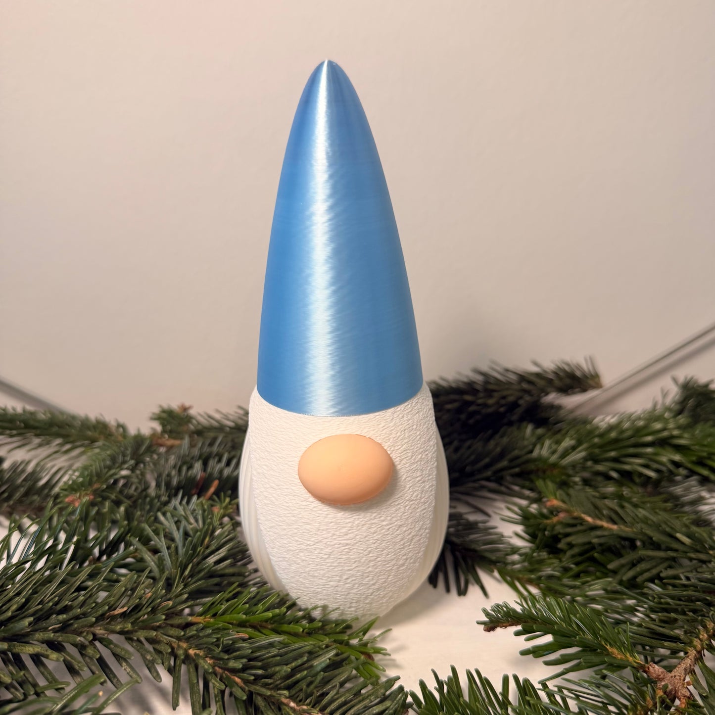 3D-gedruckter Weihnachtsgnom mit LED-Option – Dekoration für Weihnachten & Winter