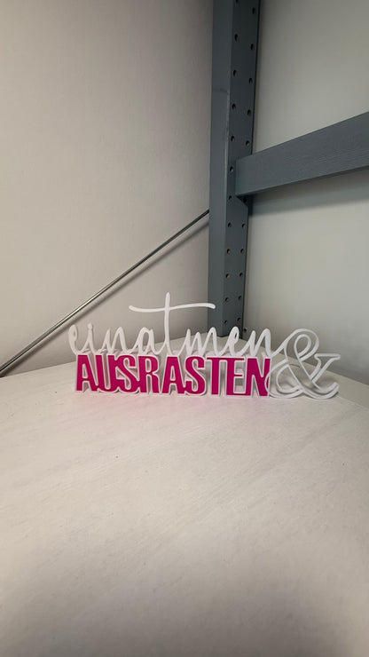 💬 einatmen & AUSRASTEN – die Deko mit Haltung