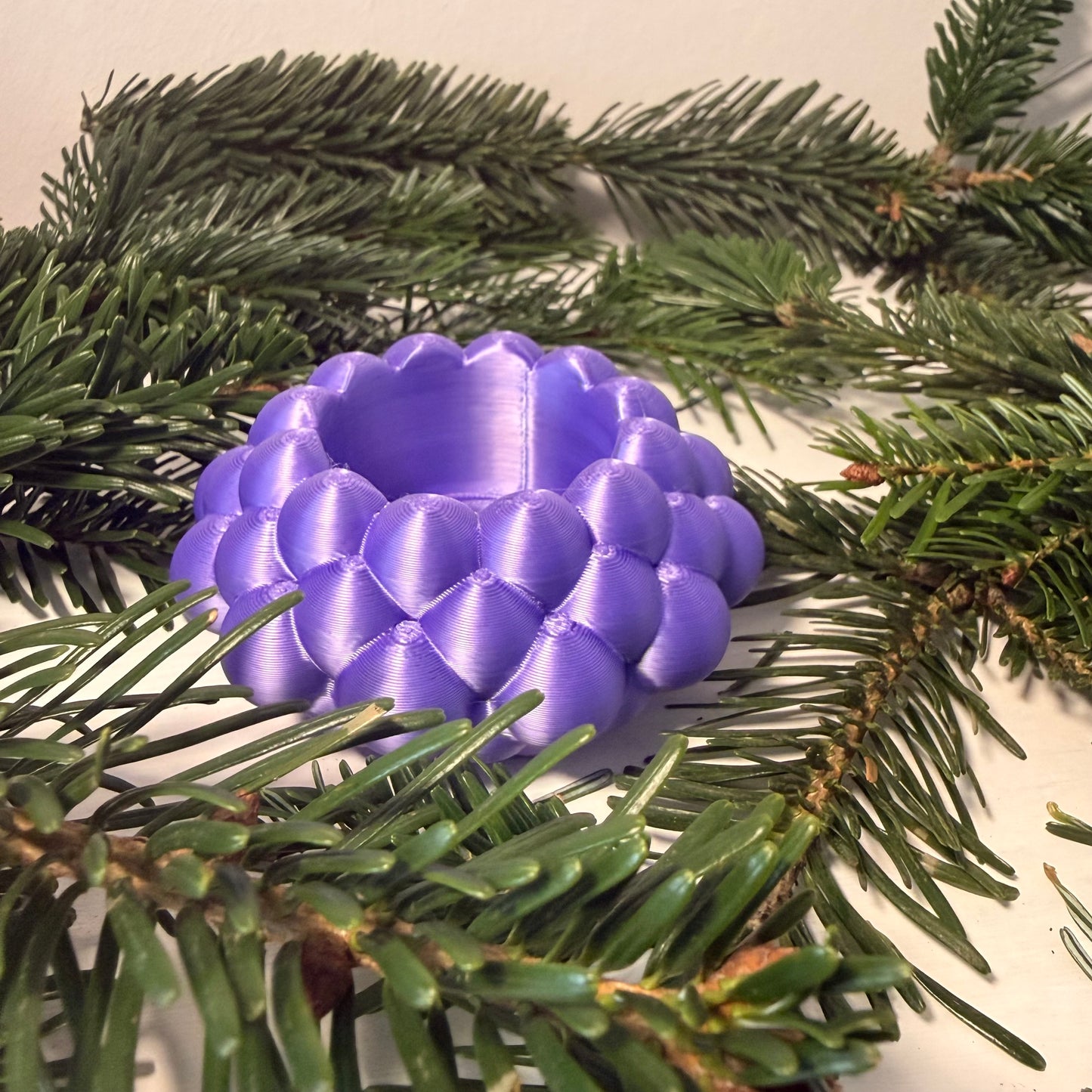 3D-gedruckter LED-Teelichthalter – moderne Weihnachtsdeko, handgemacht aus PLA, viele Farben – Teelichthalter für LED-Teelichter (ohne Teelicht)