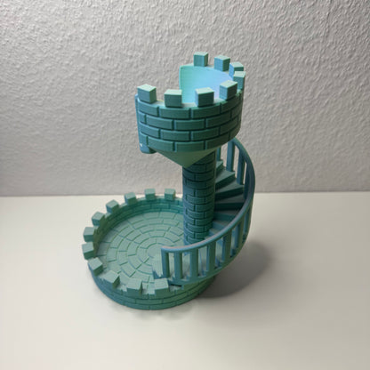 Wendelturm Würfelturm – Brettspiel-Zubehör in Burgen-Optik