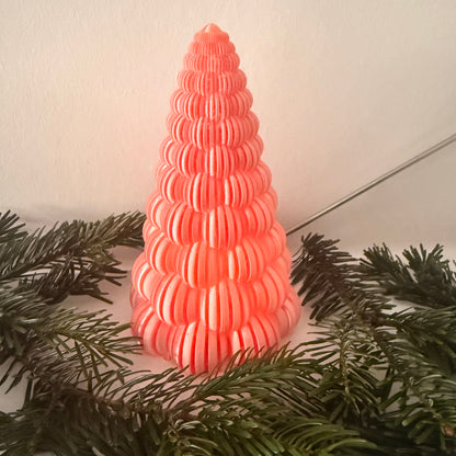3D-gedruckter Weihnachtsbaum mit LED-Teelicht – Moderne Deko in vielen Farben | Nachhaltige Winterdekoration aus PLA