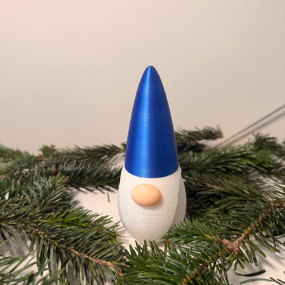 3D-gedruckter Weihnachtsgnom mit LED-Option – Dekoration für Weihnachten & Winter