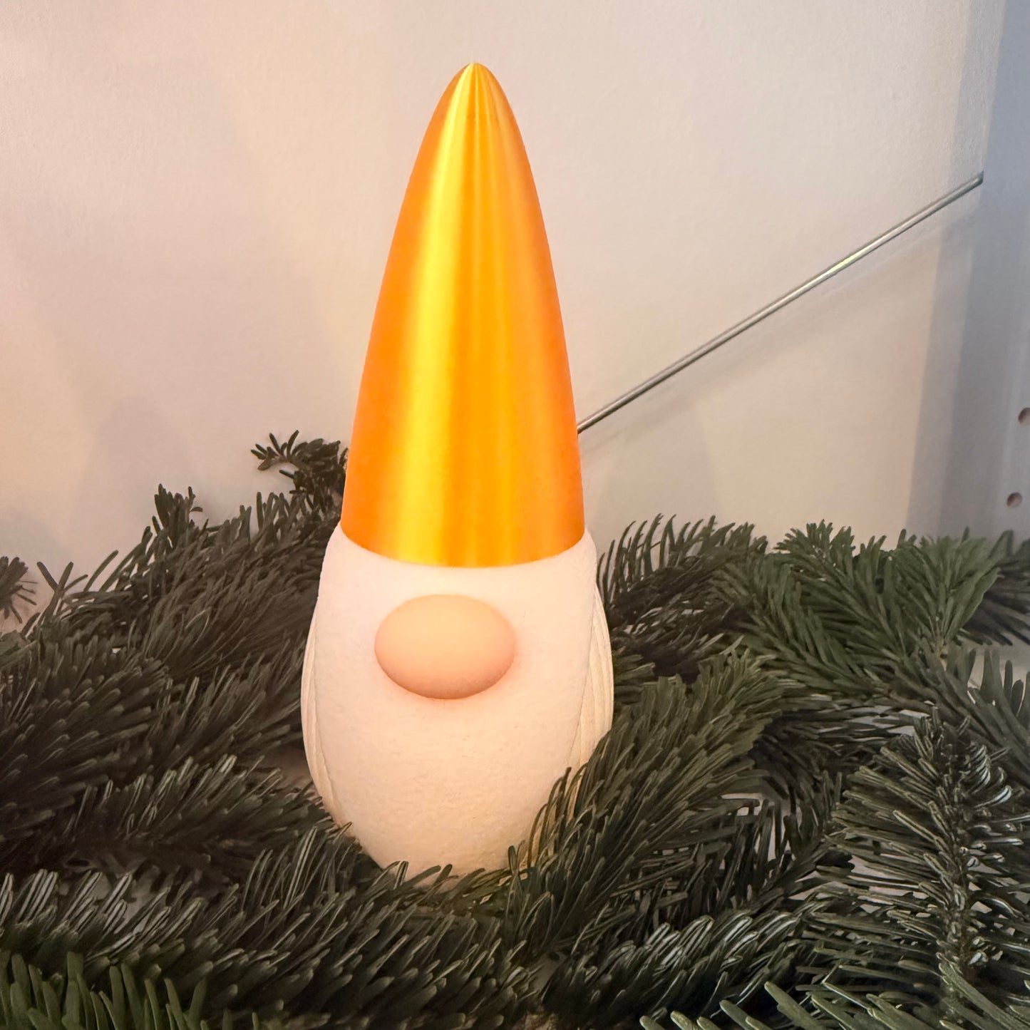 3D-gedruckter Weihnachtsgnom mit LED-Option – Dekoration für Weihnachten & Winter