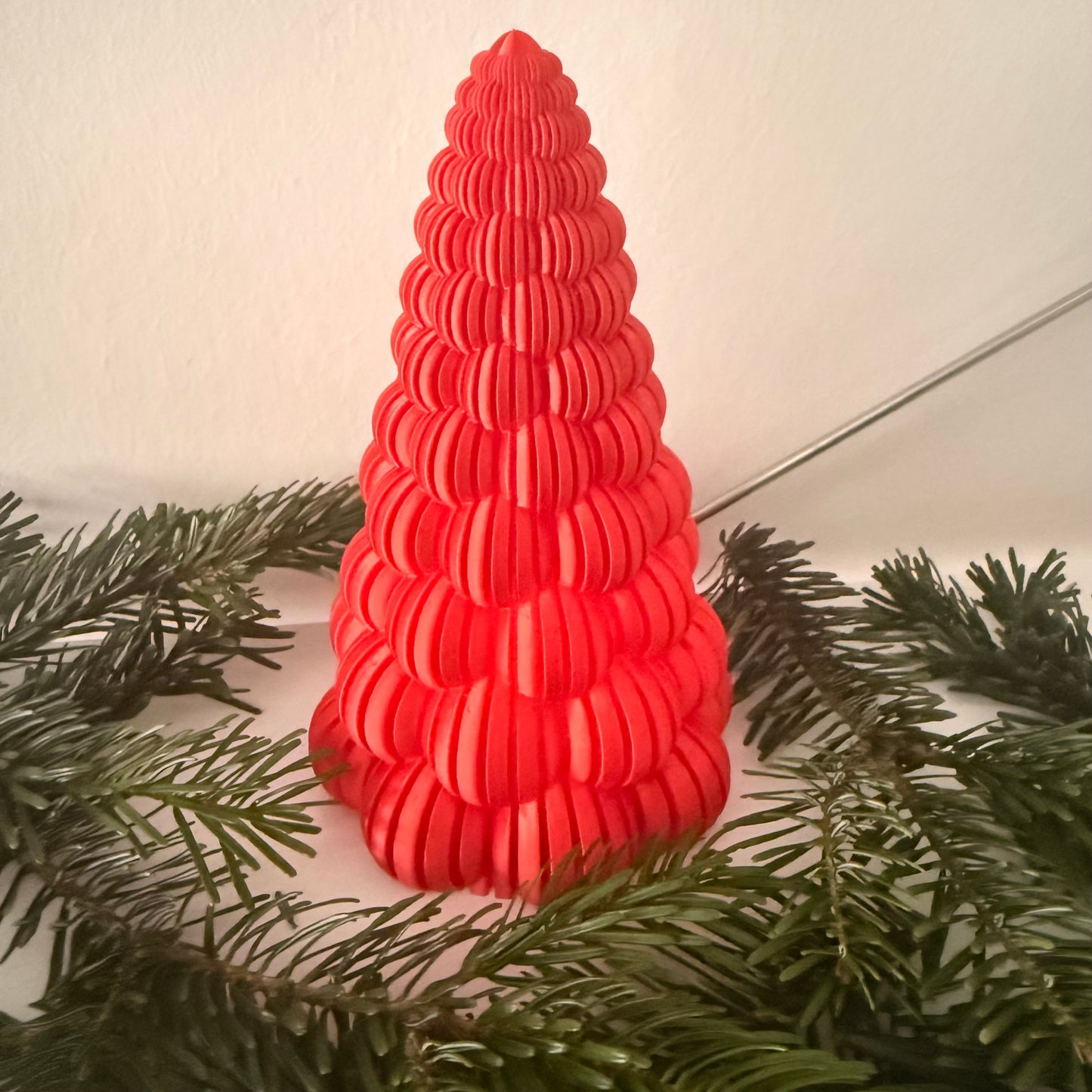 3D-gedruckter Weihnachtsbaum mit LED-Teelicht – Moderne Deko in vielen Farben | Nachhaltige Winterdekoration aus PLA