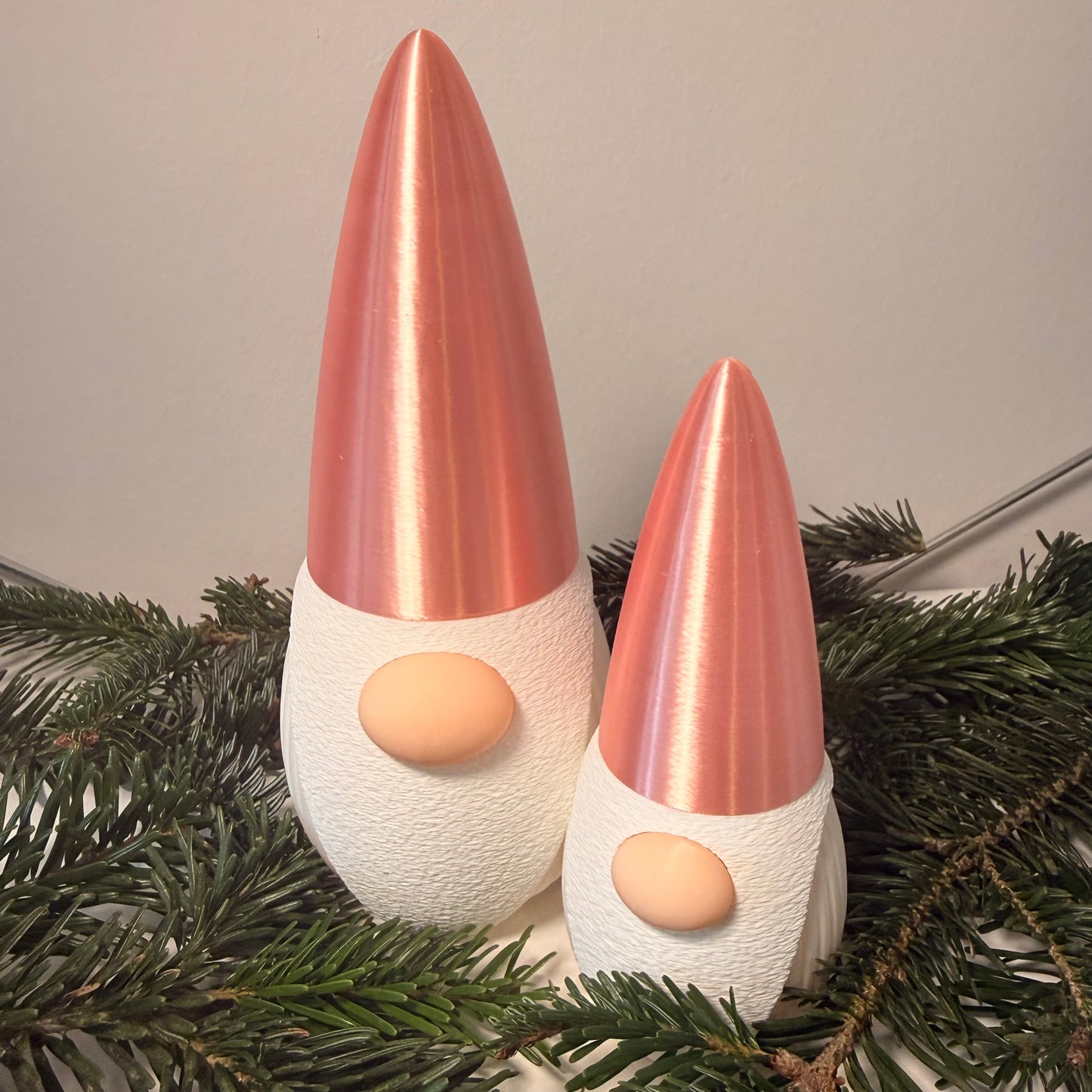 3D-gedruckter Weihnachtsgnom mit LED-Option – Dekoration für Weihnachten & Winter