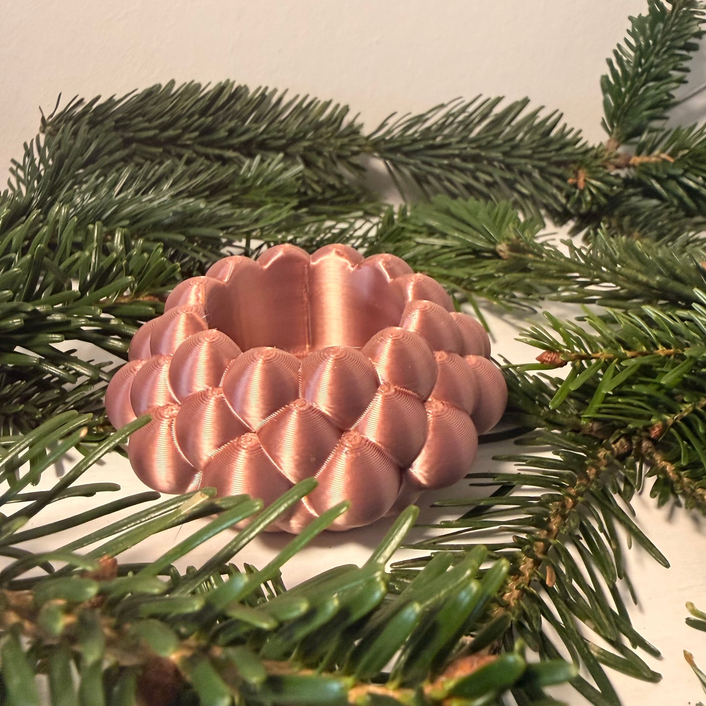 3D-gedruckter LED-Teelichthalter – moderne Weihnachtsdeko, handgemacht aus PLA, viele Farben – Teelichthalter für LED-Teelichter (ohne Teelicht)