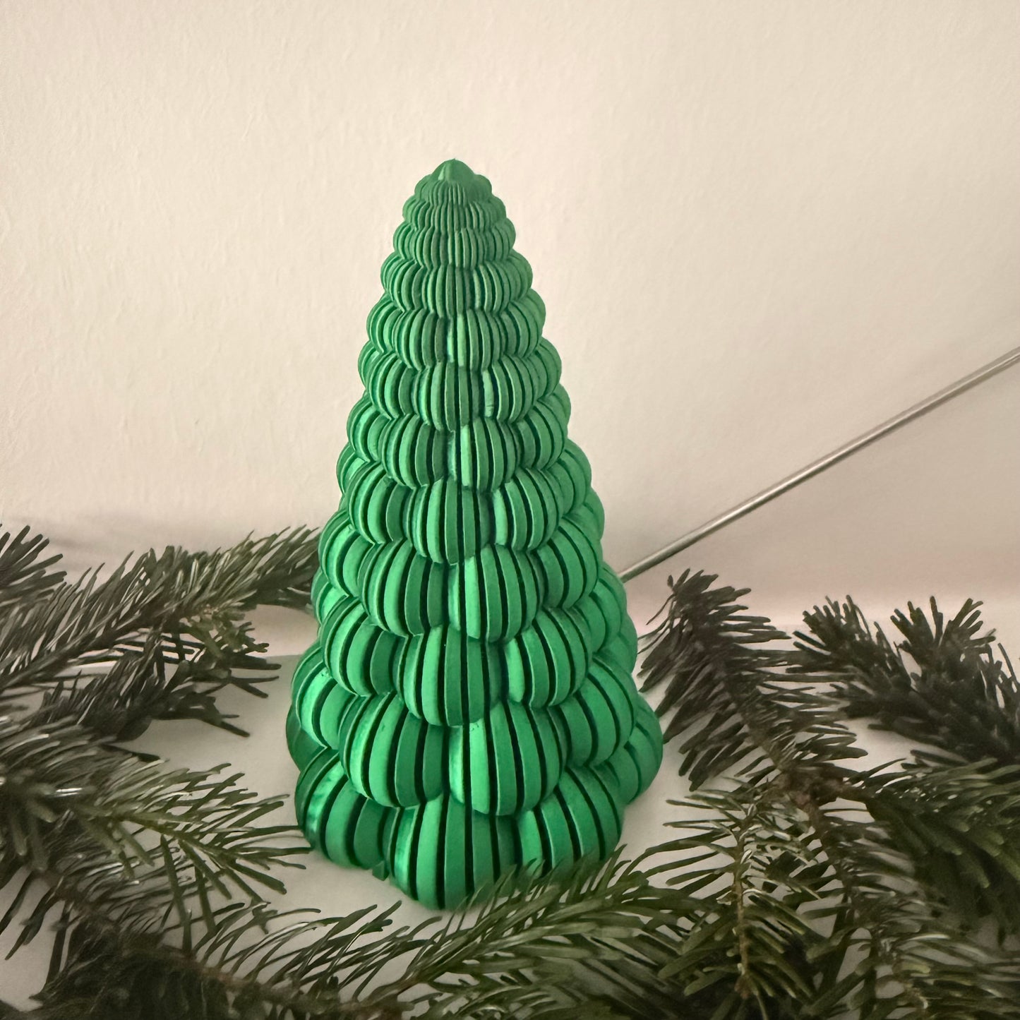3D-gedruckter Weihnachtsbaum mit LED-Teelicht – Moderne Deko in vielen Farben | Nachhaltige Winterdekoration aus PLA